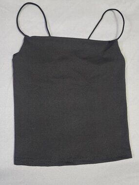Black Strappy Cutout Crop Top size S